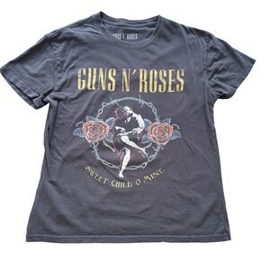 Guns N Roses Sweet Child O Mine Graphic T-Shirt XL Black Rock Band Tee 2021